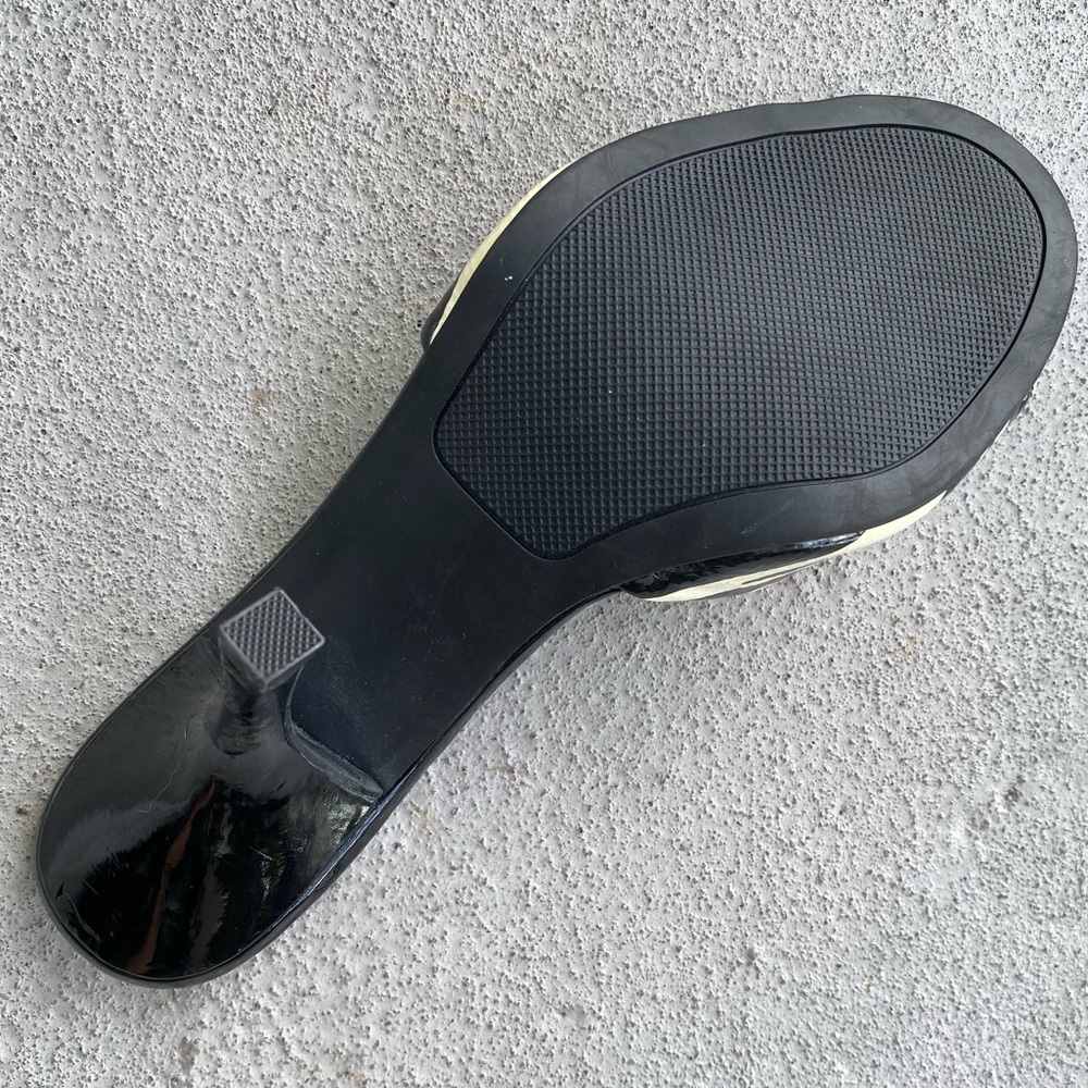 Rampage Y2k Black White Porsha Mule Heel 7.5 - Picture 3 of 7